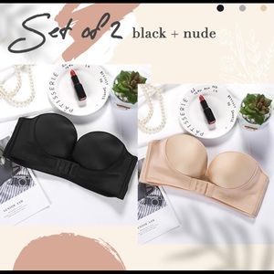 Strapless push up bras.